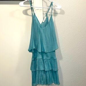 Blue romper skirt dress!